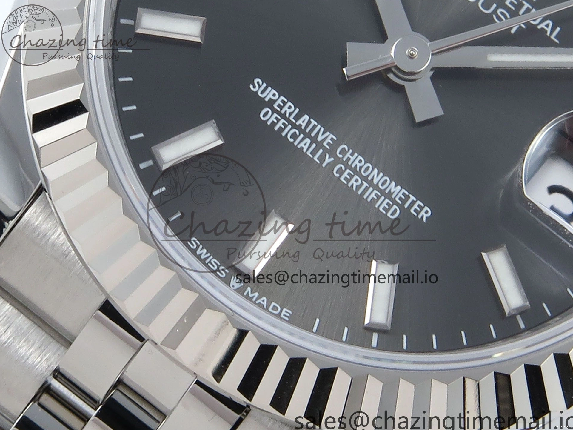 0104 Elegant DateJust 31 278274 ARF 1:1 Best Edition 904L Steel Gray Dial Stick Marker on SS Jubilee Bracelet ETA 545